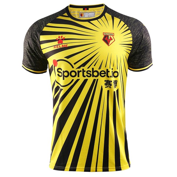 Camiseta Watford Replica Primera Ropa 2020/21 Amarillo